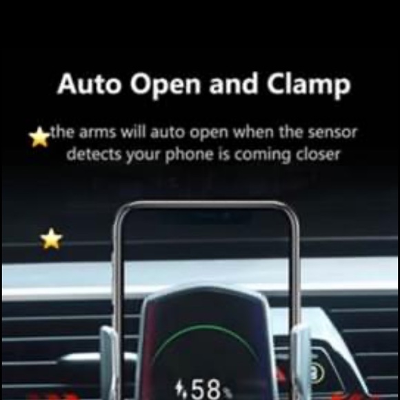Auto open and close phone charger/air vent mount - Picture 2 of 2